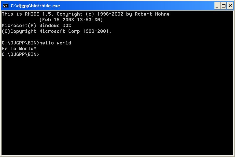 ms dos shell. DOS shell from the File